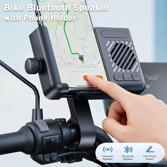 RIDESON™ - Suport pentru Telefon cu Boxa Bluetooth Integrata