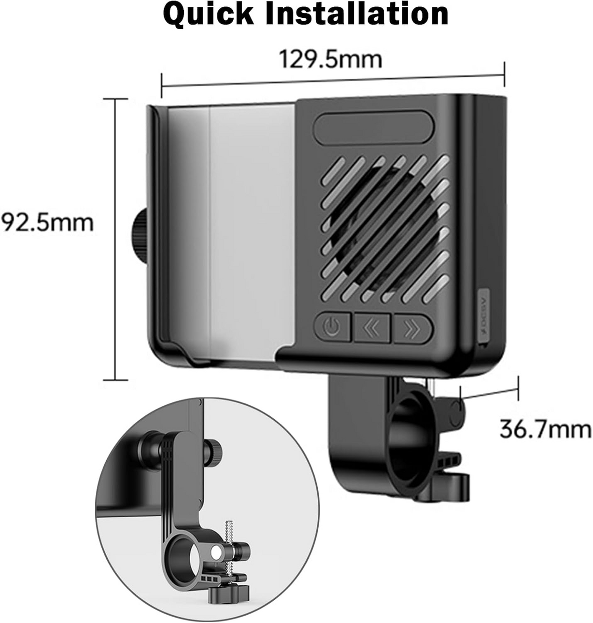 RIDESON™ - Suport pentru Telefon cu Boxa Bluetooth Integrata