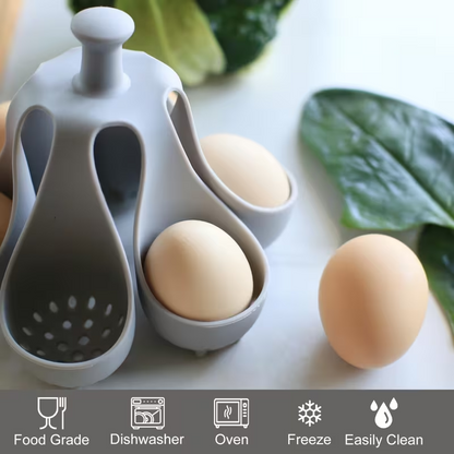 EggNest™ – Suport din Silicon pentru Fierberea Oualor (6 Oua)