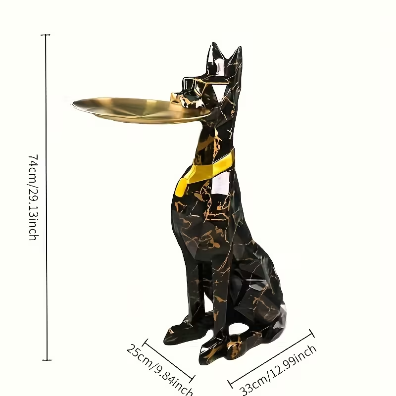 LUXHOUND™ - Statueta Lux cu Tava Decorativa