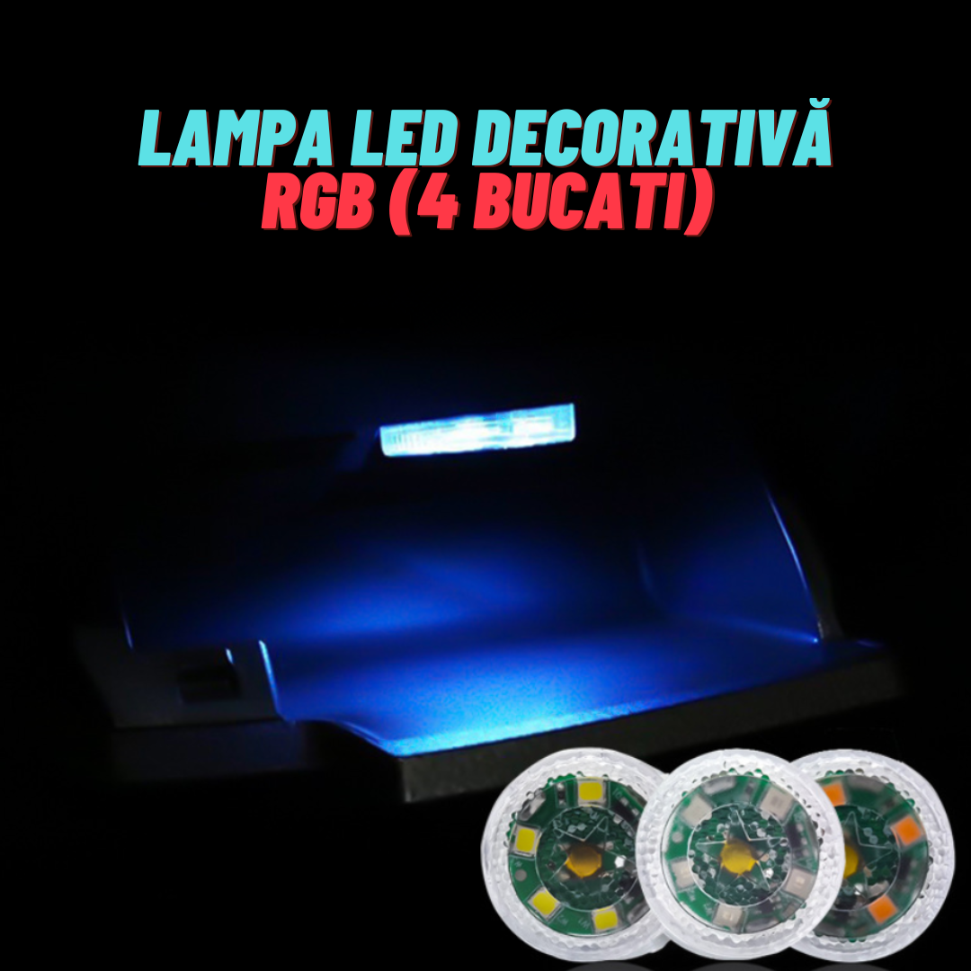 Lampa LED Decorativă RGB (4 Bucati)