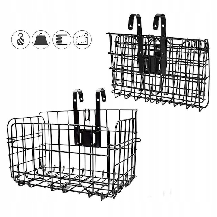 WallBasket™ – Cos Metalic Suspendat, Rezistent, pentru Depozitare
