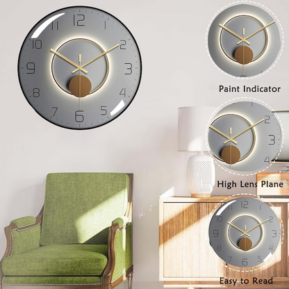 LumiClock™ - Ceas de Perete Modern cu Pendul 35 cm