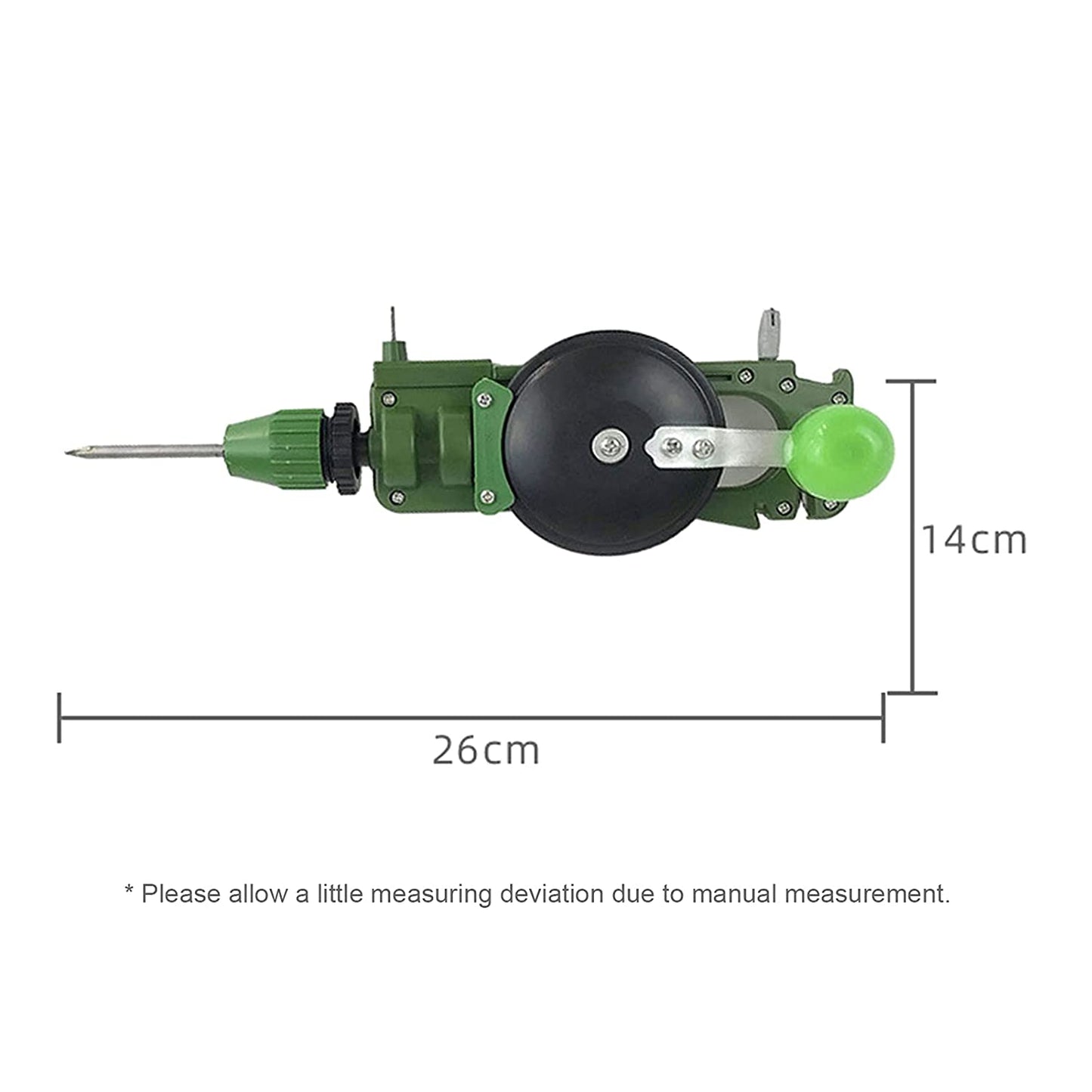 SpinDrill™ - Burghiu Manual cu Manivela Multifunctional