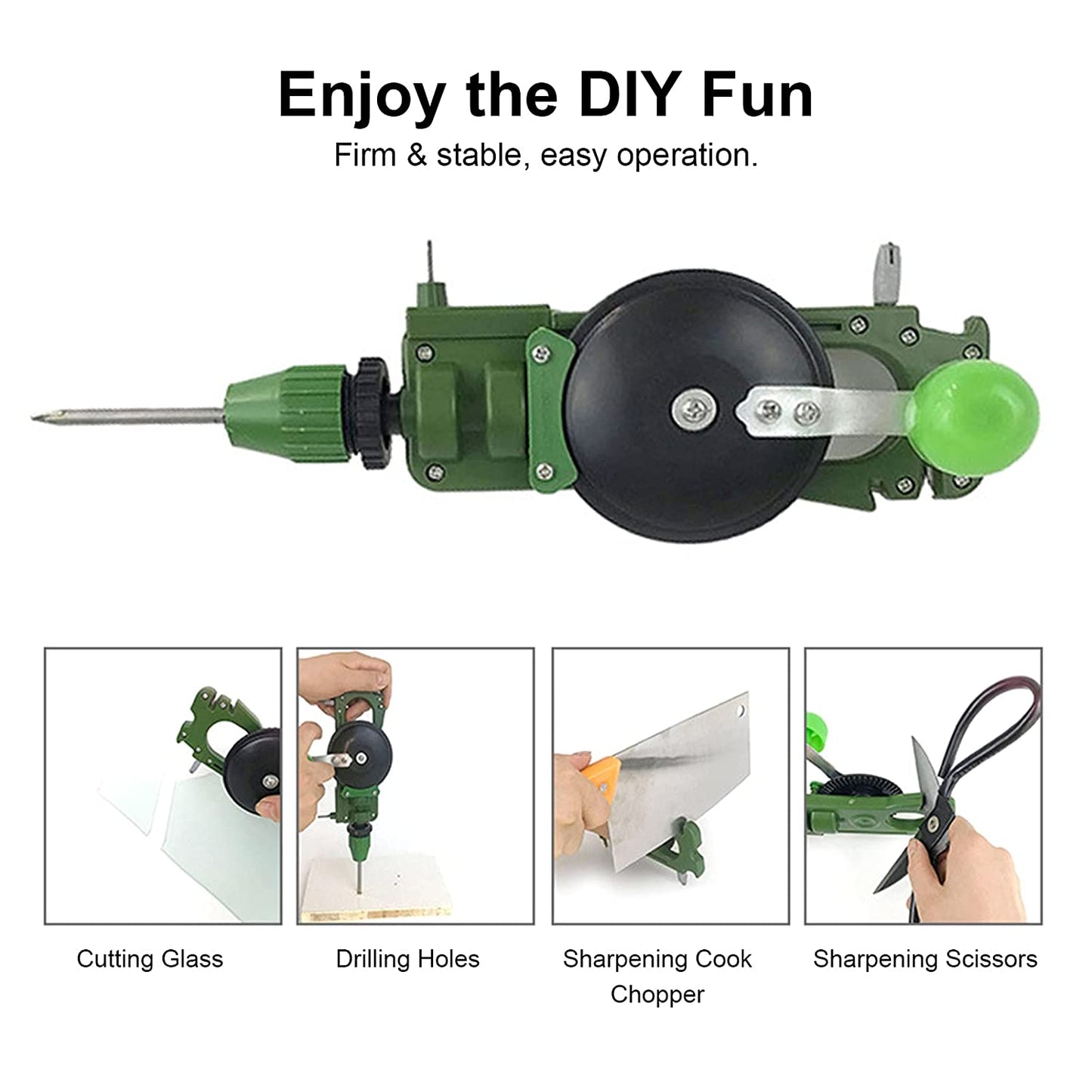 SpinDrill™ - Burghiu Manual cu Manivela Multifunctional