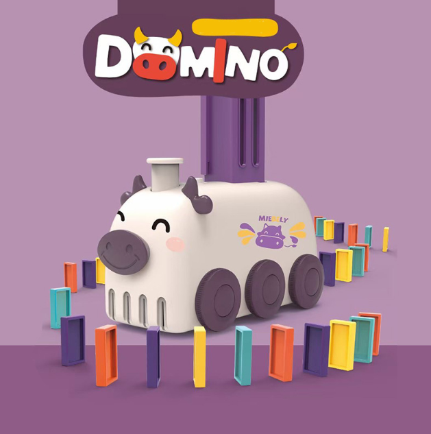 Tren Domino cu Design de Animale