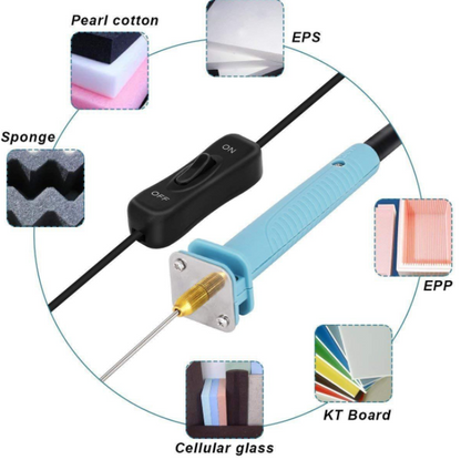 Stilou fierbinte de taiat spuma de polistiren cu adaptor