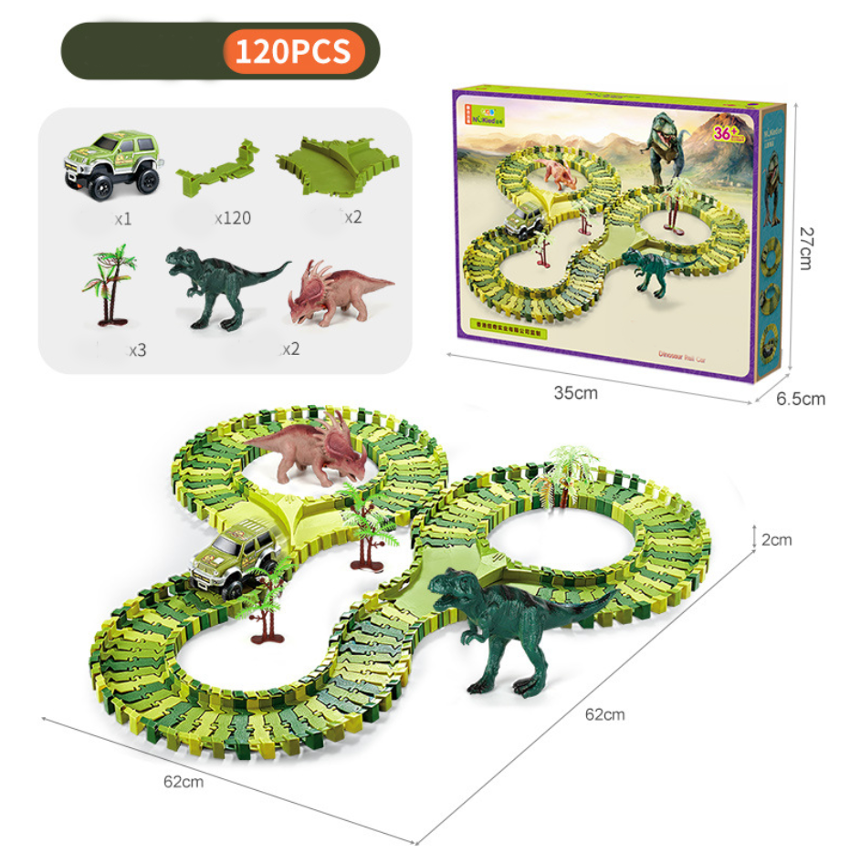 Set Jucărie cu Pistă de Dinozaur