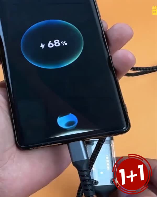 FlashCord — cablu luminos 3 în 1 cu înveliș textil